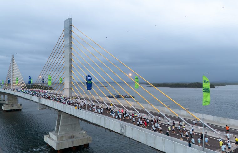Haja fôlego, piá! Maratona no Litoral tem “vancu” de gente e estreia de luxo da nova ponte