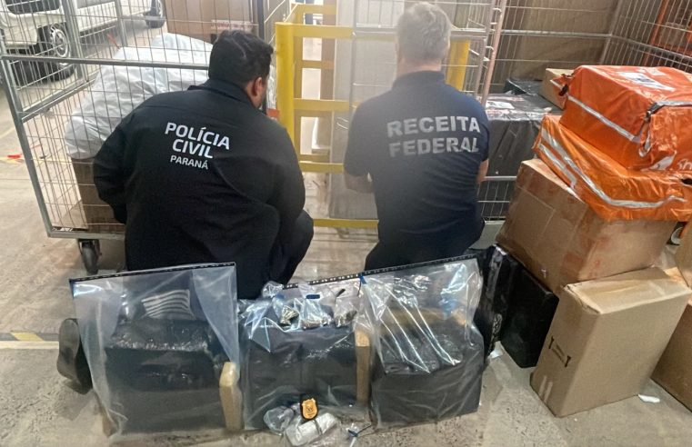 Logística do crime leva “baque” na BR-277: Polícia Civil e Receita interceptam encomenda recheada de “marvada” em Cascavel
