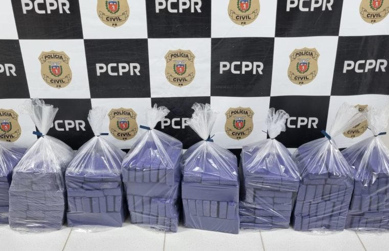 Polícia Civil e Receita Federal apreendem 145 quilos de maconha em Cascavel