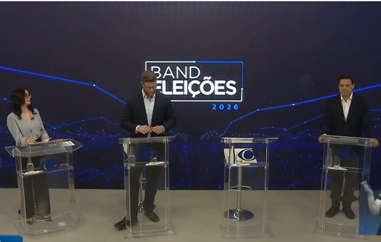 Faíscas na TV: debate tem troca de farpas entre Sandro Alex e Requião Filho e Moro ‘tirando o corpo fora’