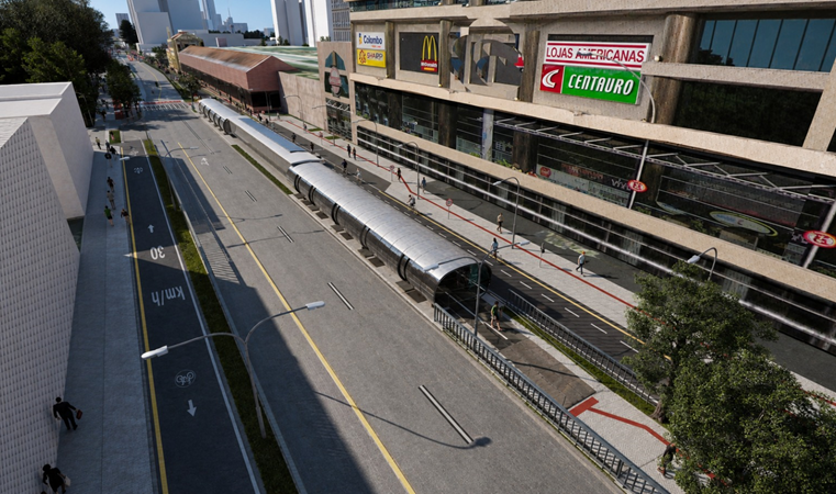 Curitiba: Montagem de estação-tubo na Praça Eufrásio Correia será retomada na quarta-feira